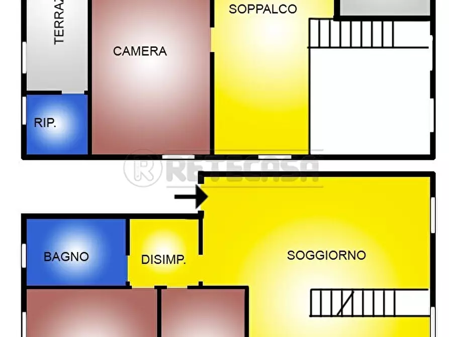 Immagine 40 di Trilocale in vendita  in Via Monsignor Ubaldo Munaretto 10 a Castegnero