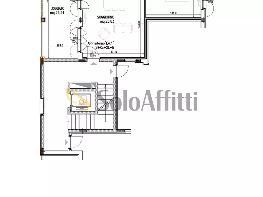 Immagine 20 di Trilocale in affitto  in Via Madonna 40A a San Martino Siccomario