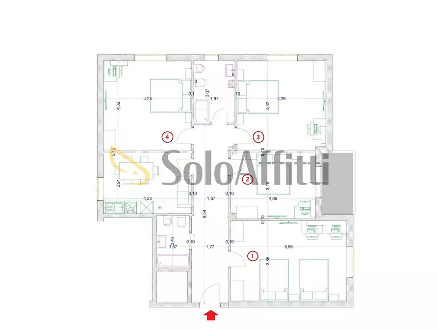 Immagine 16 di Stanza singola in affitto  a Catanzaro