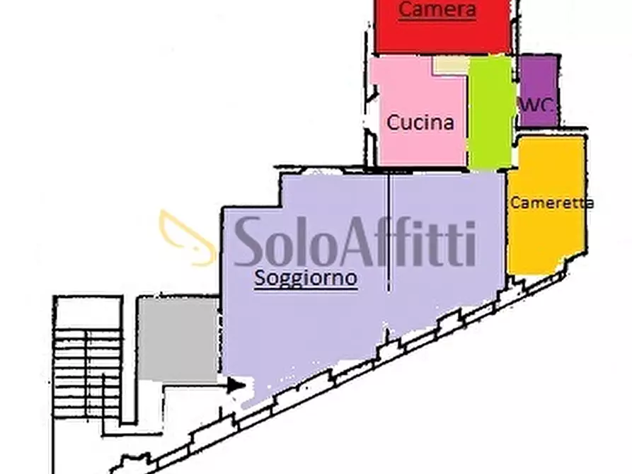 Immagine 38 di Quadrilocale in affitto  in via della Panetteria 45 a Roma