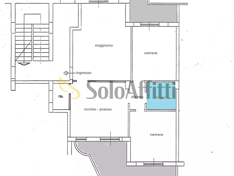 Immagine 13 di Trilocale in affitto  a Catanzaro