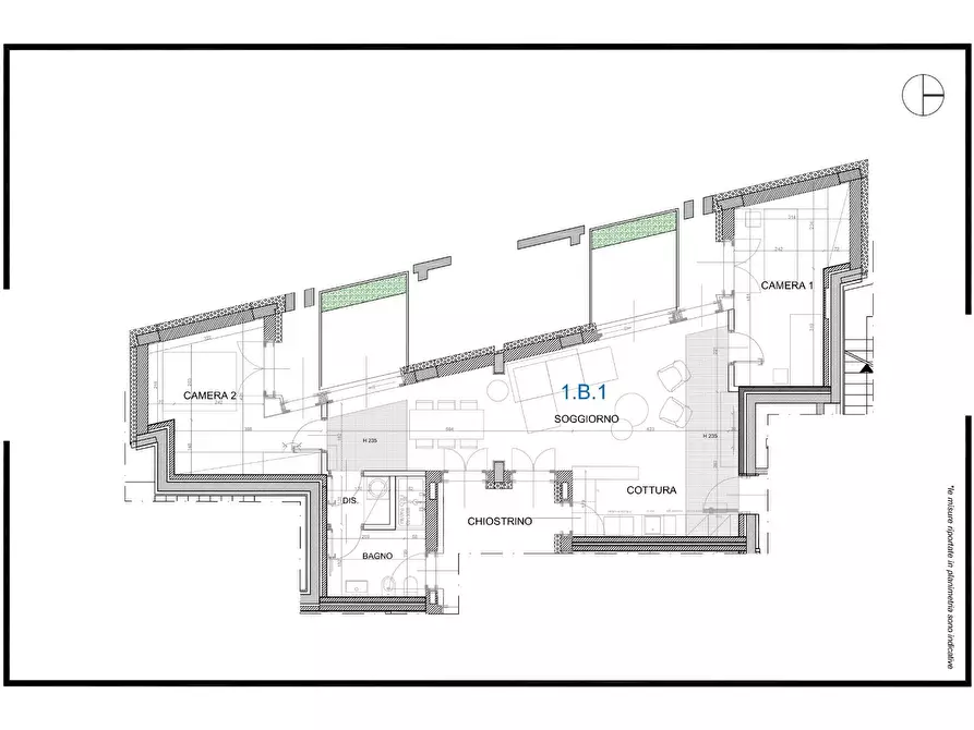 Immagine 39 di Trilocale in vendita  in Borgo delle Grazie 3 a Parma