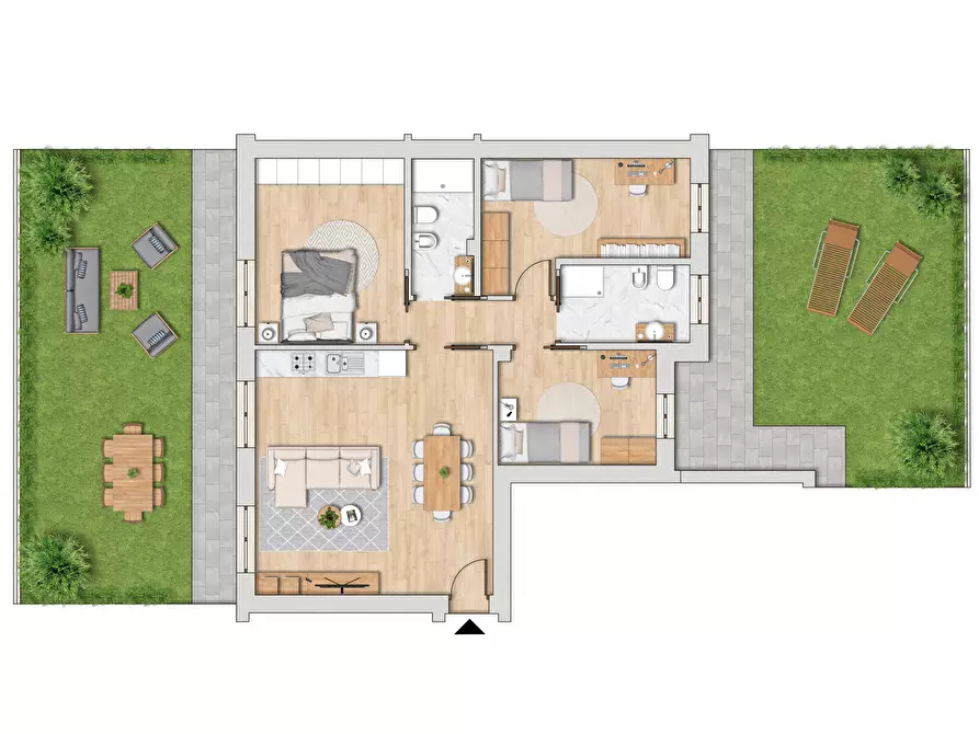 Immagine 2 di Appartamento in vendita  in Via Calzolara a Valsamoggia