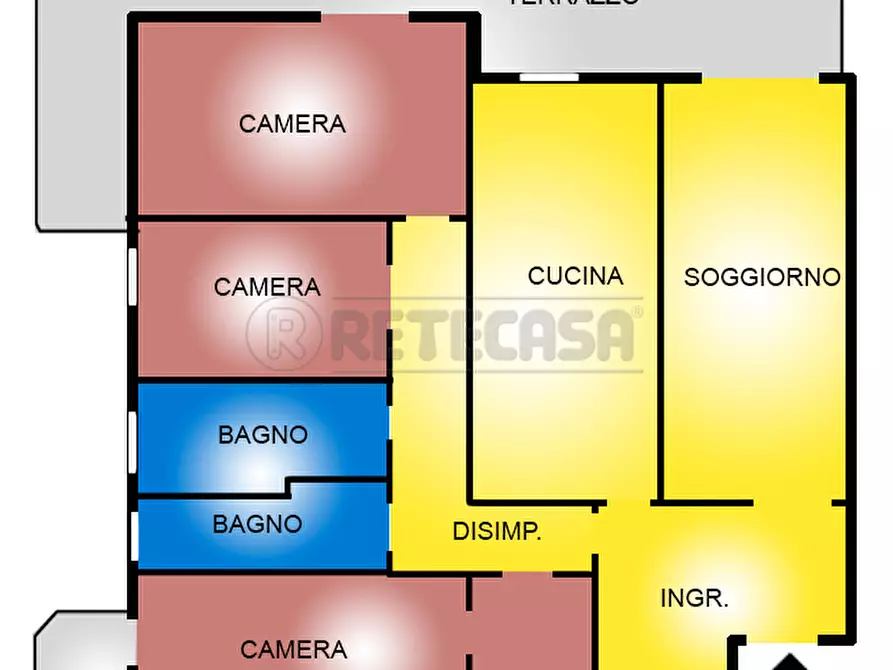 Immagine 19 di Quadrilocale in vendita  a Pescara
