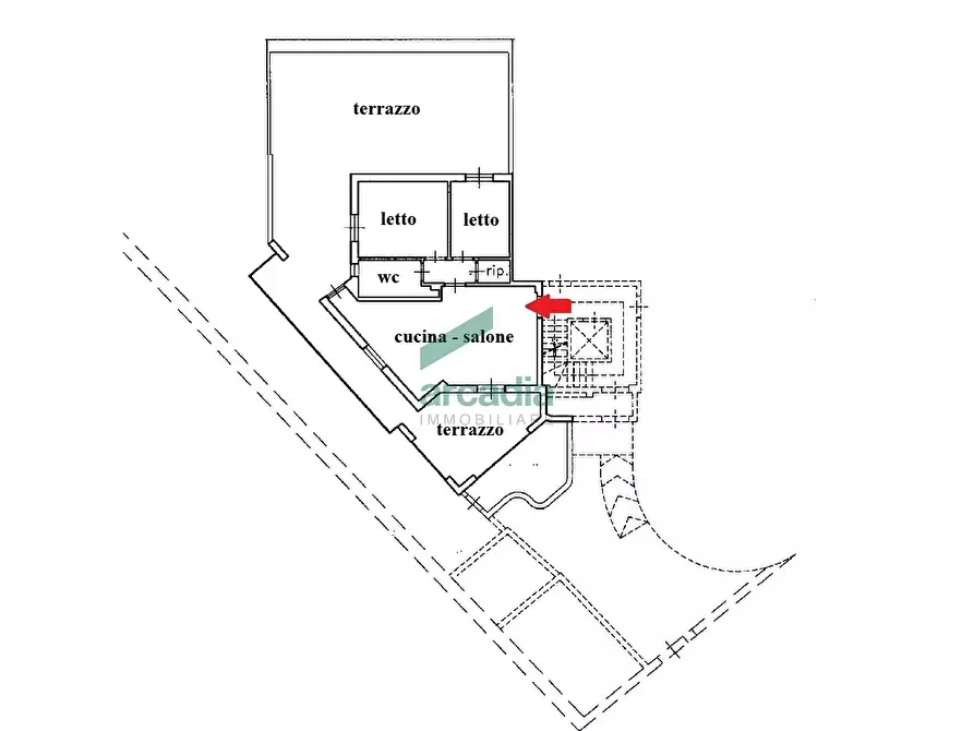 Immagine 36 di Trilocale in vendita  in Via Benigno Zaccagnini 1 a Bitetto