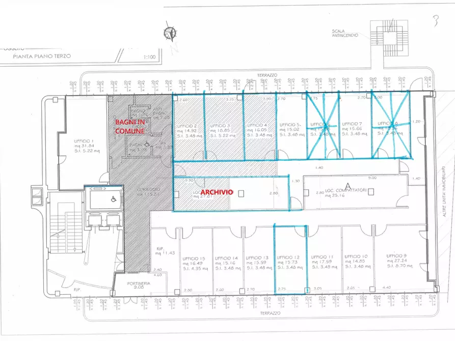 Immagine 8 di Ufficio in affitto  in Via Galeazzo Pardera 4 a Livorno