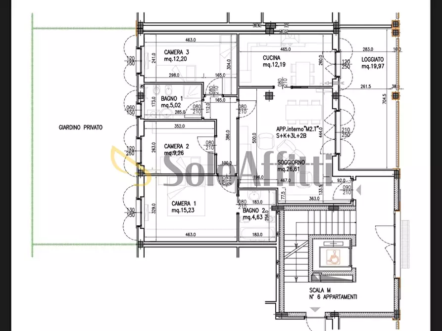 Immagine 21 di Quadrilocale in affitto  in Via Madonna a San Martino Siccomario
