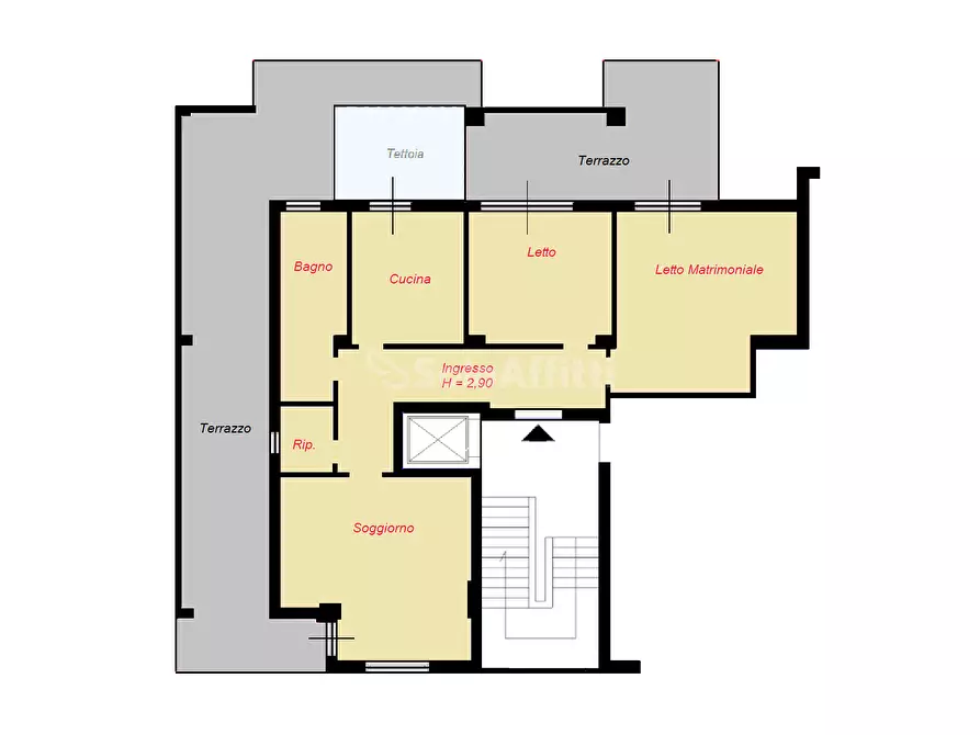 Immagine 16 di Attico in affitto  a Catanzaro