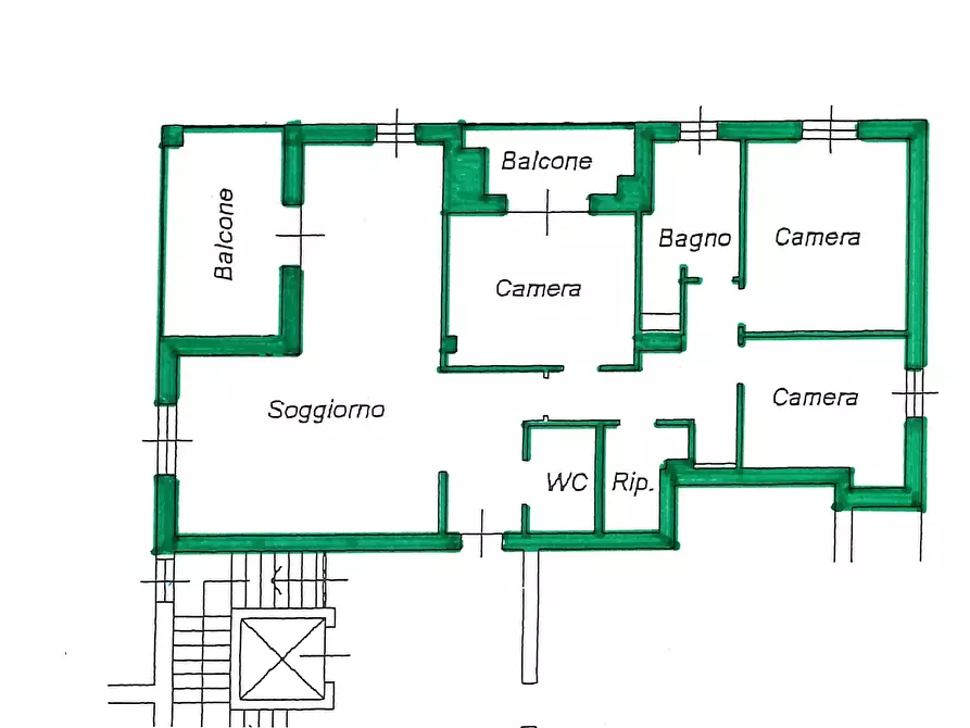 Immagine 38 di Appartamento in vendita  in Piazza Lorenzo D' Auria 3 a Valsamoggia