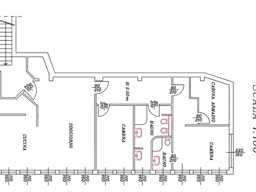 Immagine 40 di Trilocale in vendita  in Via Andrea Costa 19 a Novara