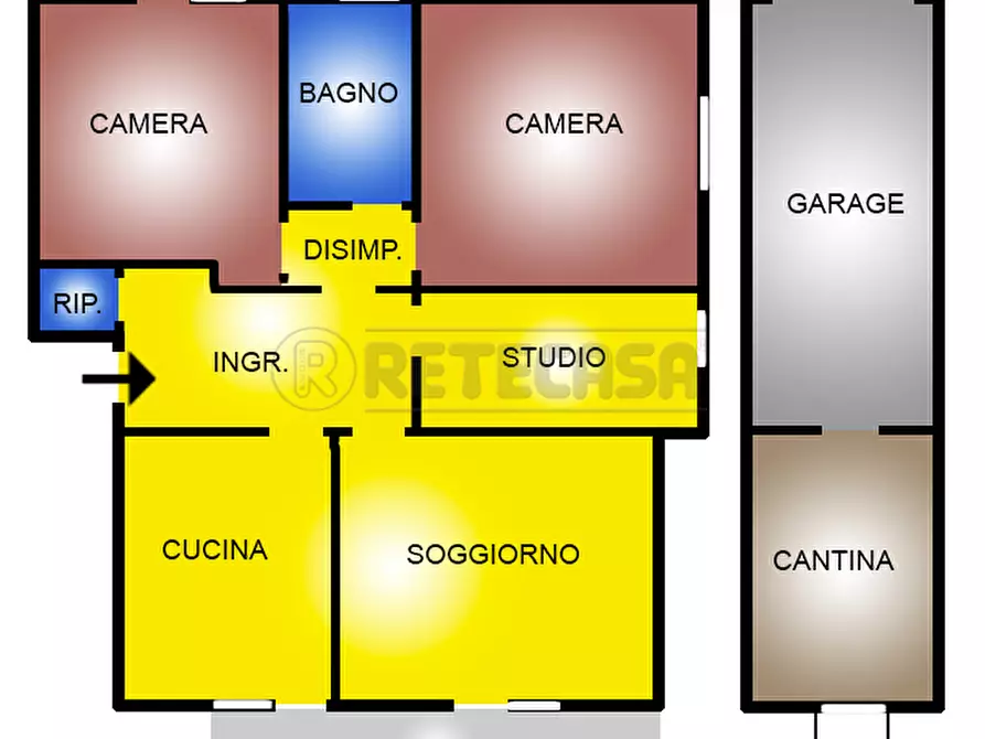 Immagine 10 di Bilocale in vendita  a Montecchio Maggiore