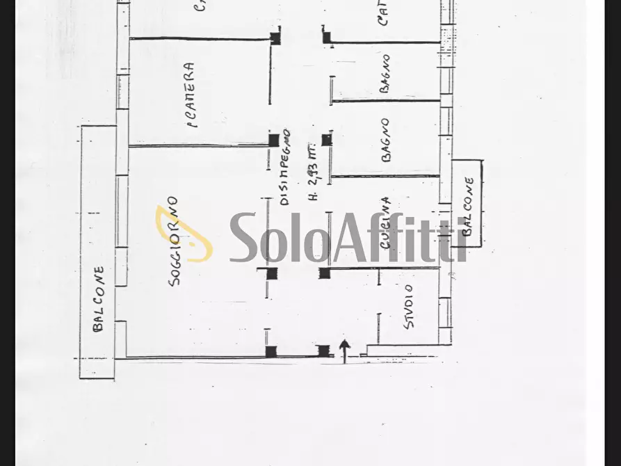 Immagine 12 di Quadrilocale in affitto  in Viale libertà a Pavia