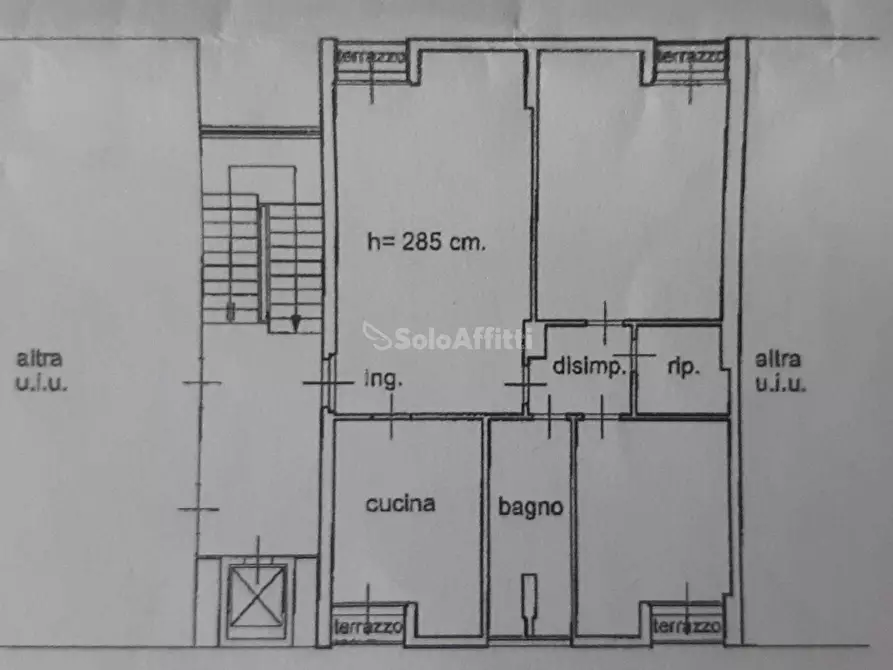 Immagine 20 di Quadrilocale in affitto  in Via Temistocle Guerrazzi 75 a Livorno