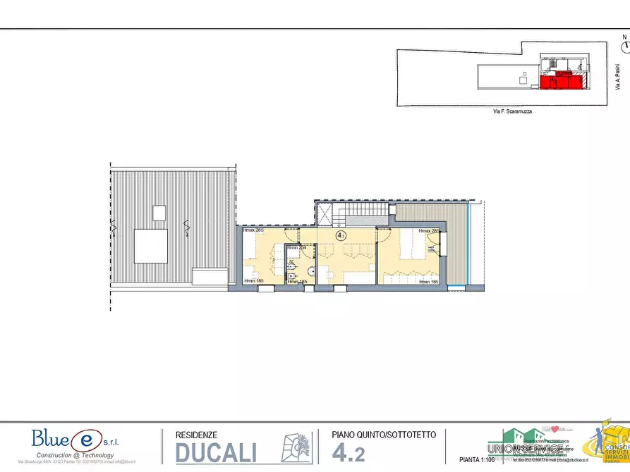 Immagine 10 di Quadrilocale in vendita  in Via Alberto Pasini a Parma