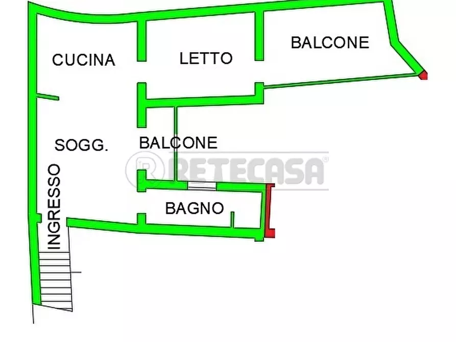 Immagine 8 di Bilocale in vendita  a Bondeno