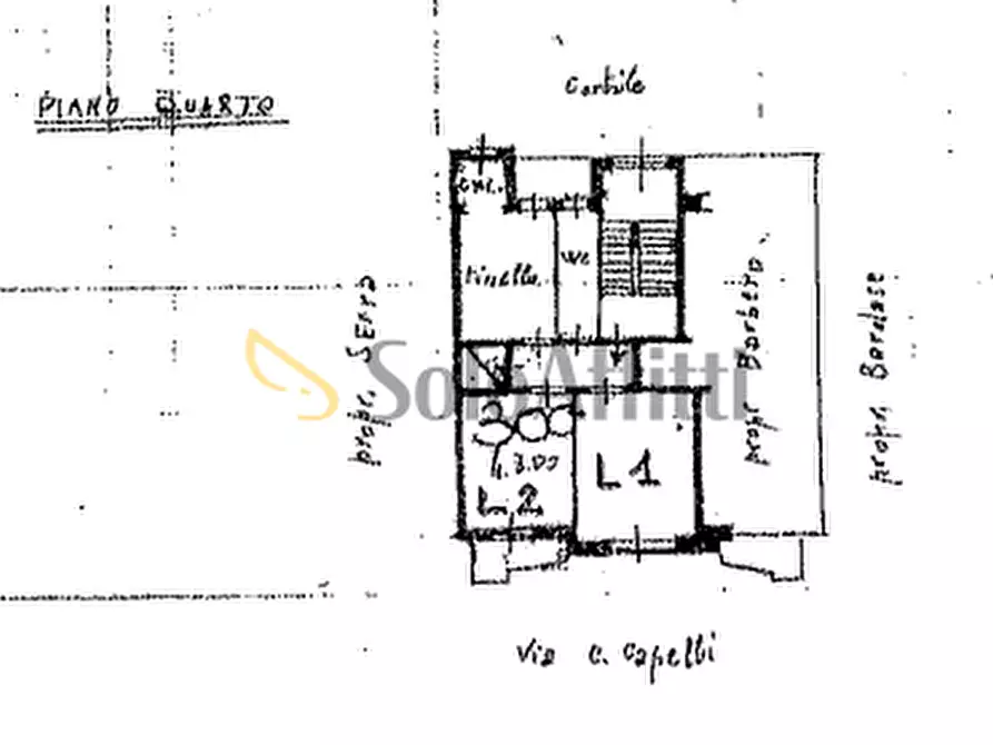 Immagine 22 di Trilocale in affitto  in Via Carlo Capelli a Torino