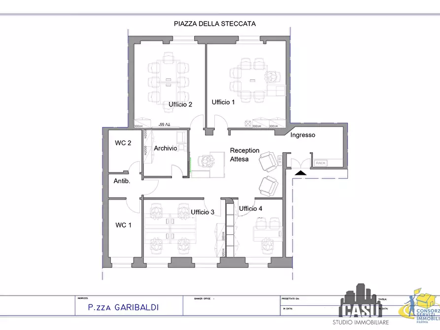 Immagine 17 di Ufficio in vendita  a Parma