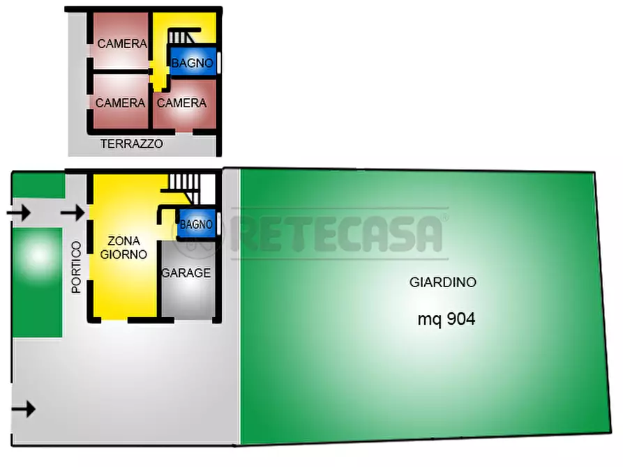 Immagine 4 di Porzione di casa in vendita  a Camposampiero