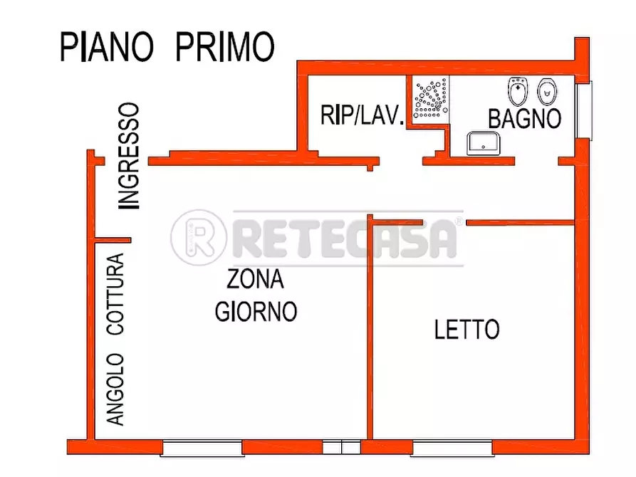 Immagine 7 di Bilocale in affitto  a Bondeno