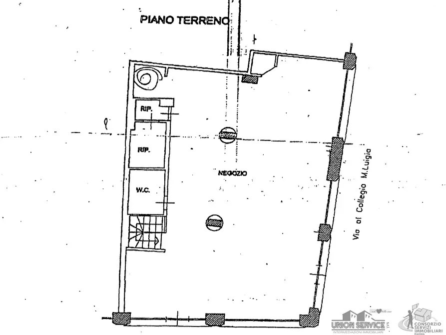 Immagine 11 di Locale commerciale in affitto  in Borgo Collegio Maria Luigia a Parma