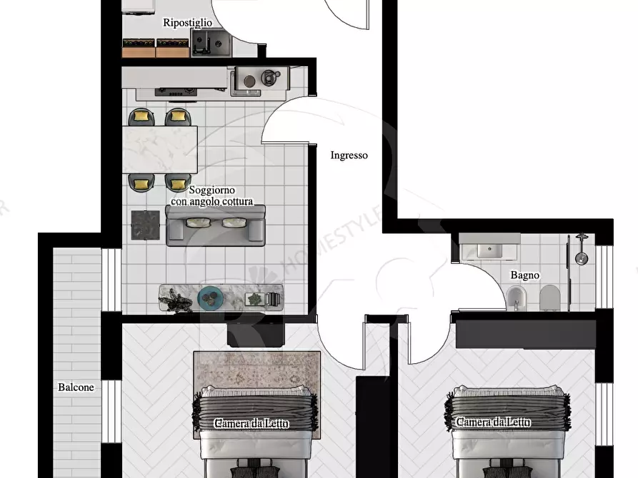 Immagine 30 di Trilocale in vendita  a Bologna