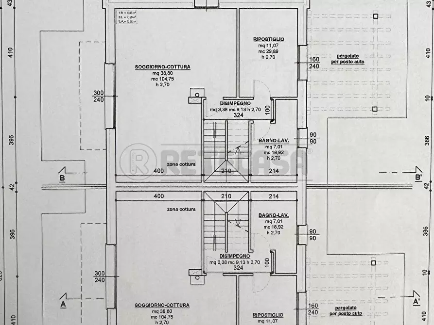 Immagine 1 di Porzione di casa in vendita  a Santa Maria Di Sala