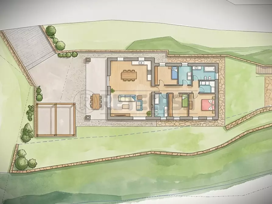 Immagine 2 di Terreno edificabile in vendita  in Via Faldi 15 a Nogarole Vicentino