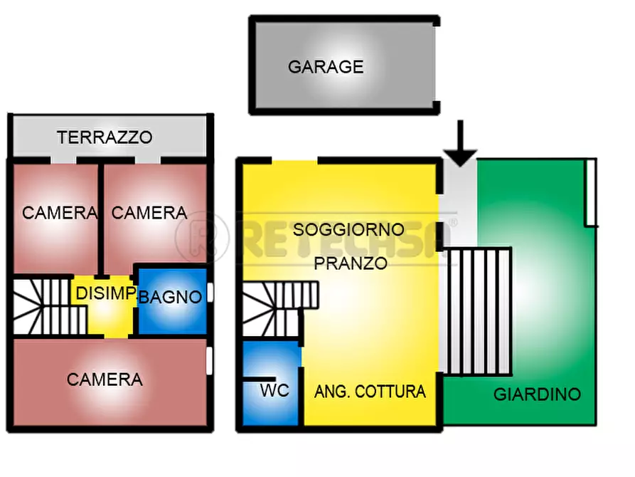 Immagine 2 di Porzione di casa in vendita  in Via Filanda a Camisano Vicentino