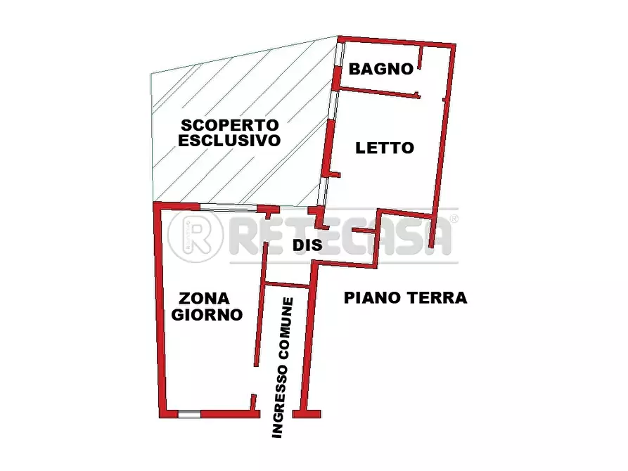 Immagine 8 di Bilocale in vendita  in Via Edmondo De Amicis 26 a Bondeno