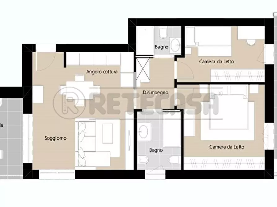 Immagine 1 di Trilocale in vendita  a Pescara