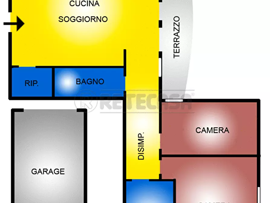 Immagine 20 di Bilocale in vendita  in via palladio 27 a Castelgomberto