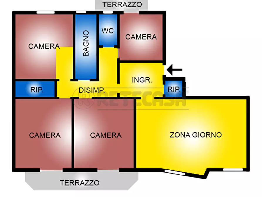 Immagine 22 di Pentalocale in vendita  in Via Libertà 12 a Caltanissetta