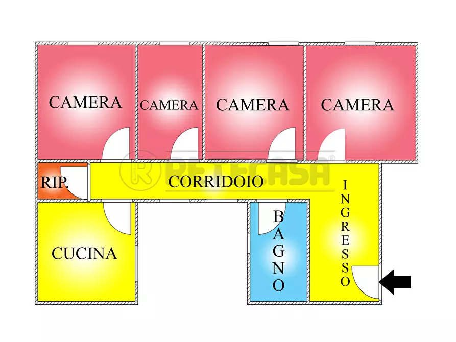 Immagine 14 di Quadrilocale in affitto  in Via Garibaldi 306 a Messina