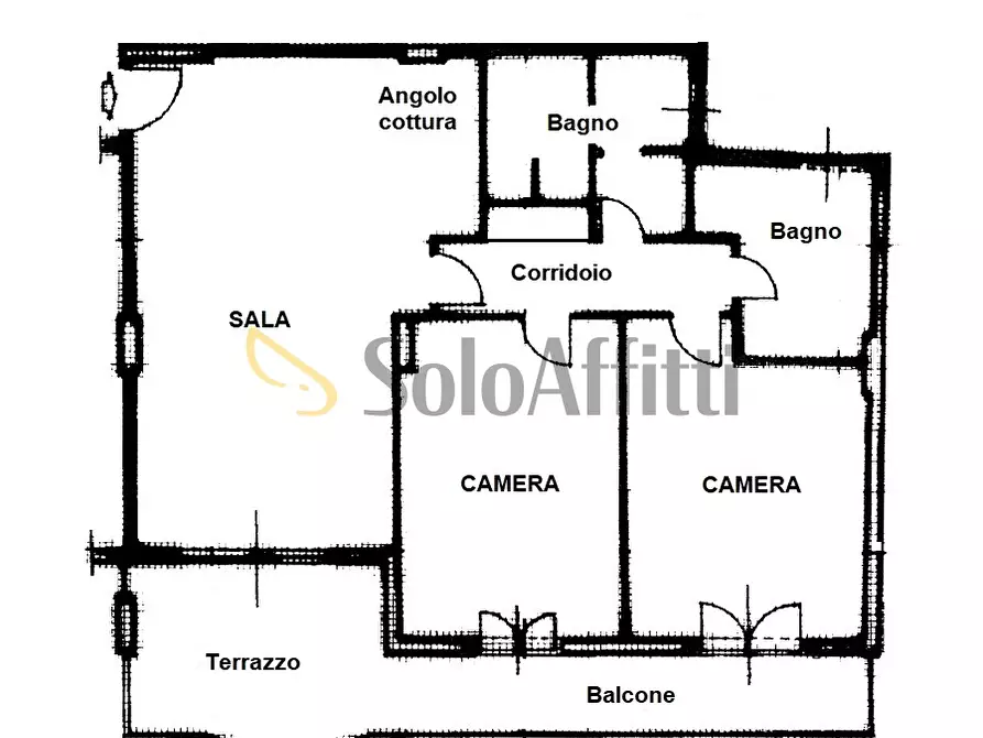 Immagine 28 di Trilocale in affitto  in Via Polinesia a Roma