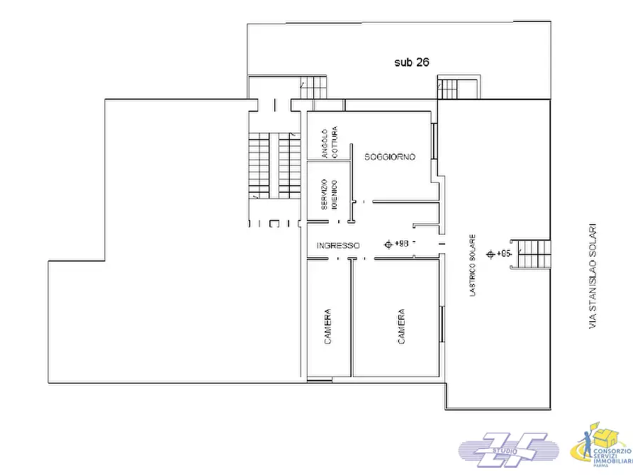 Immagine 15 di Trilocale in vendita  in VIA SOLARI a Parma