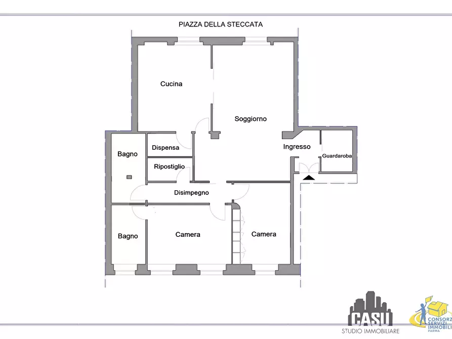 Immagine 4 di Ufficio in vendita  a Parma