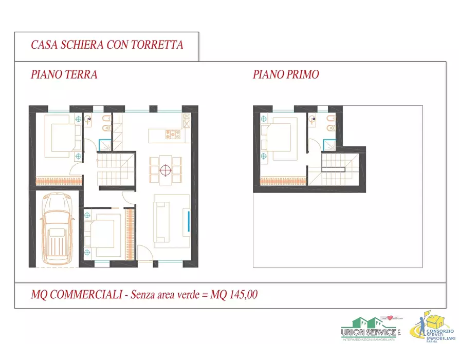 Immagine 8 di Villa in vendita  in Via Alberto Bricoli a Noceto