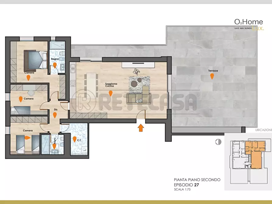 Immagine 2 di Attico in vendita  in Via Armando Diaz 2 a Bolzano Vicentino