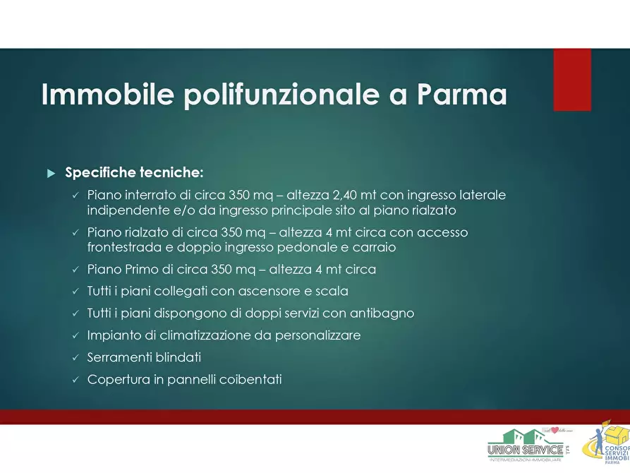 Immagine 7 di Ufficio in vendita  in Via Giuseppe Giusti 5 a Parma