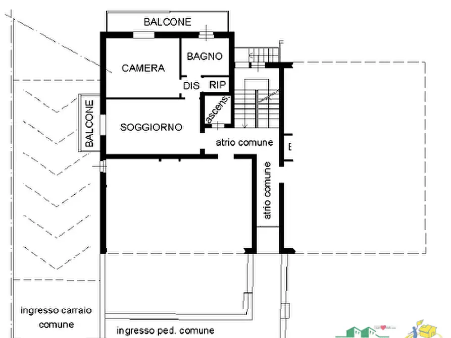 Immagine 15 di Bilocale in vendita  in Via Boni e Gavazzi 32 a Noceto