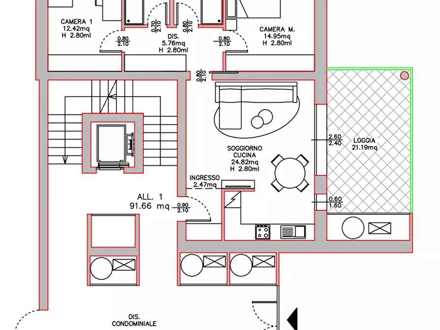 Immagine 14 di Trilocale in vendita  in Via Freddie Mercury a Ozzano Dell'emilia