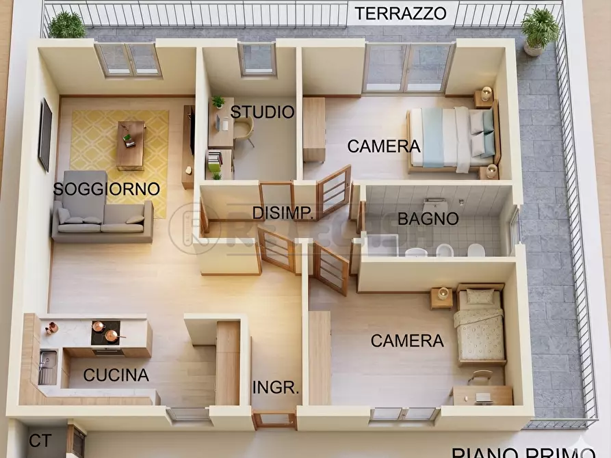 Immagine 4 di Trilocale in vendita  in Via Monte Tambura 30 a Viareggio