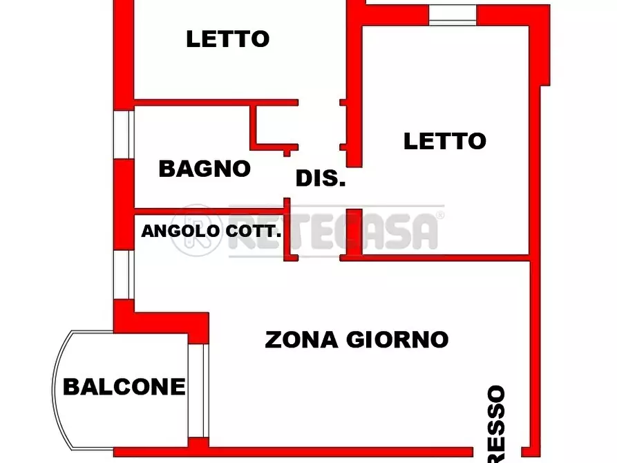 Immagine 10 di Bilocale in vendita  a Bondeno