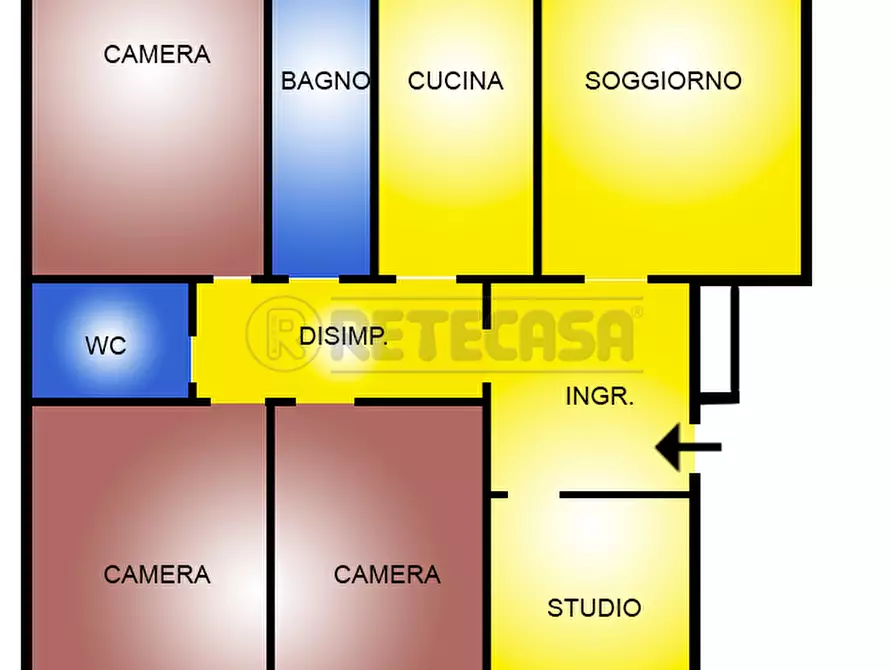 Immagine 1 di Quadrilocale in vendita  a Pescara