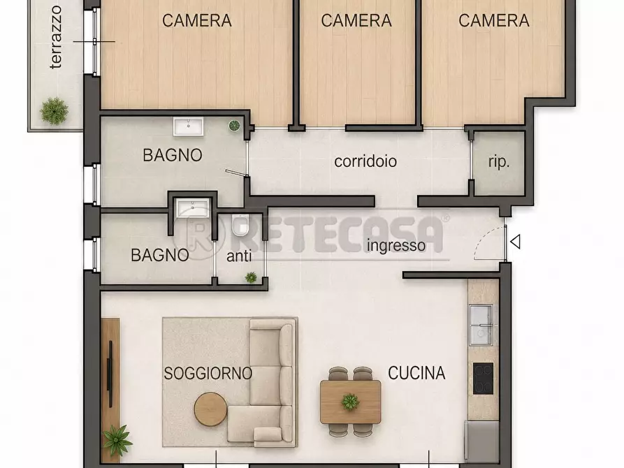 Immagine 50 di Trilocale in vendita  in Via Agostino dal Pozzo 85 a Vicenza