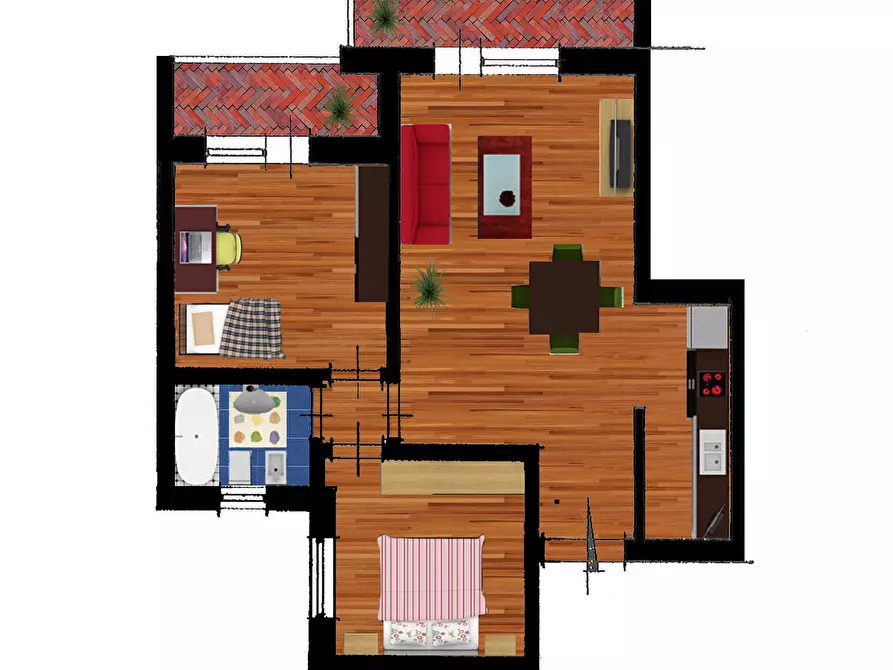 Immagine 4 di Trilocale in vendita  in VIA ANTONIO PISANO a Roma