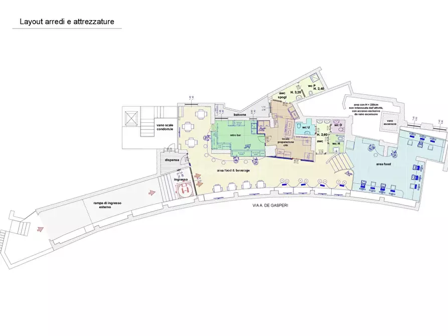 Immagine 14 di Pizzeria / Pub in affitto  in Via A. De Gasperi 12 a Catanzaro