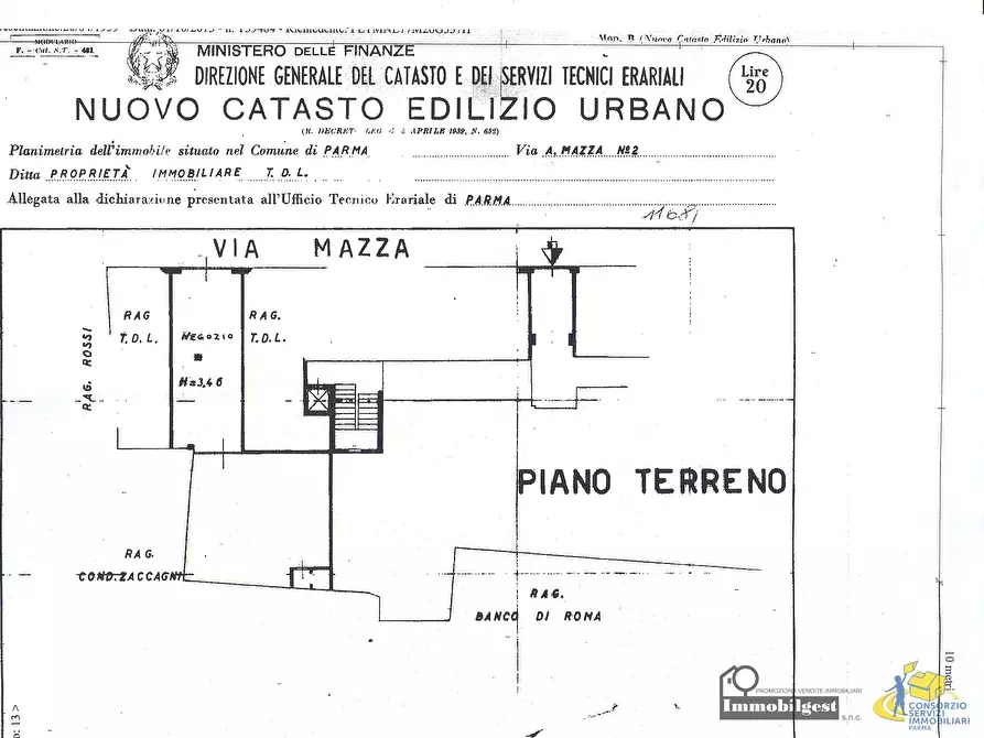 Immagine 13 di Locale commerciale in affitto  in Borgo Angelo Mazza 2 a Parma