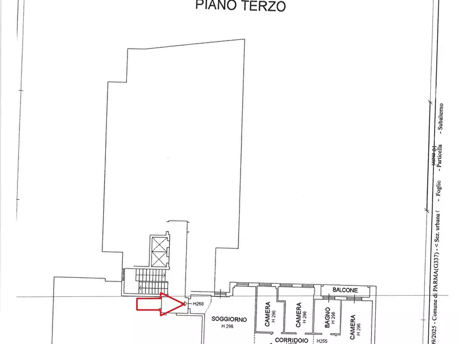 Immagine 21 di Quadrilocale in vendita  in Borgo Piccinini a Parma