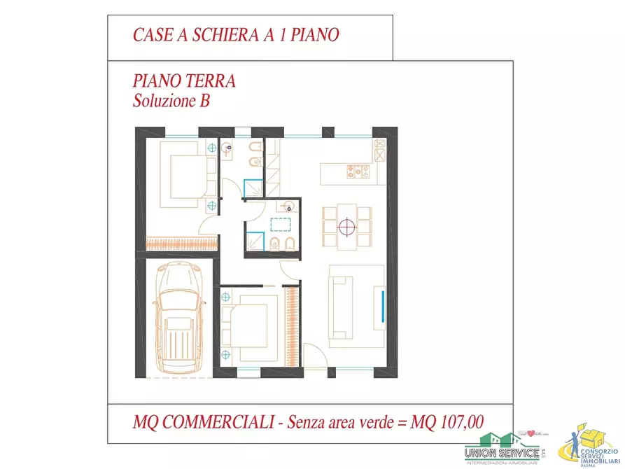 Immagine 12 di Villa in vendita  in Via Alberto Bricoli a Noceto